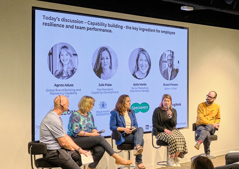 Panellists on stage at the June 2025 Capability Leaders Forum.